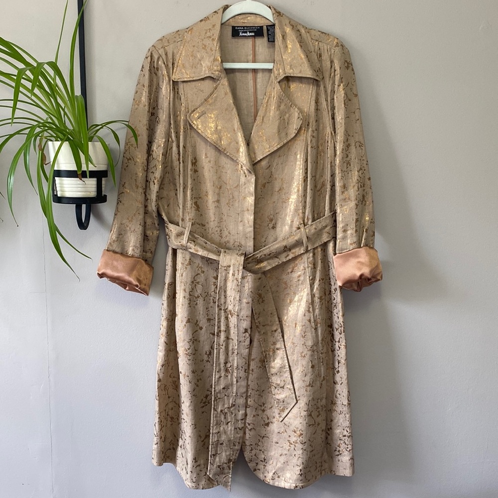Dana Bachman- Neiman Marcus Linen trench coat